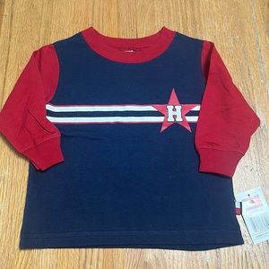 New Tommy Hilfiger long sleeve shirt 3-6 months NWT